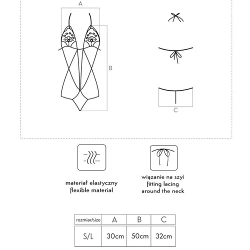 LIVCO CORSETTI FASHION – Luisina fekete body egy méretben