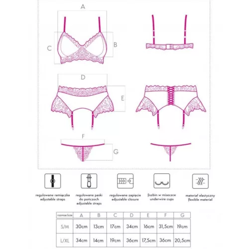 LIVCO CORSETTI FASHION - érzéki melltartó, fehérnemű és harisnyakötő