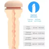 KIIROO Feel Stroker Extra Tight Butt Flesh - Maszturbátor Extra szűk anális élmény 22 cm fekete