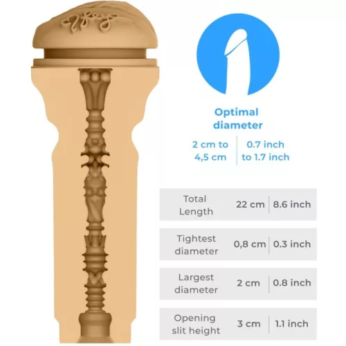 Kiiroo Maszturbátor Puhán formált, interaktív 22 cm fekete