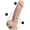 Silexd Dildó Termoreaktív, Realisztikus 17,8 cm Bőrszínű