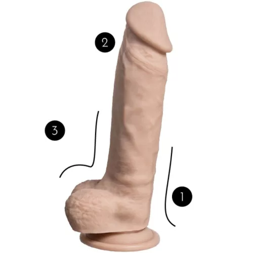 Silexd Dildó Termoszenzitív 23 cm bőrszínű
