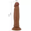 Pretty Love Keon – élethű pénisz 21 cm, barna
