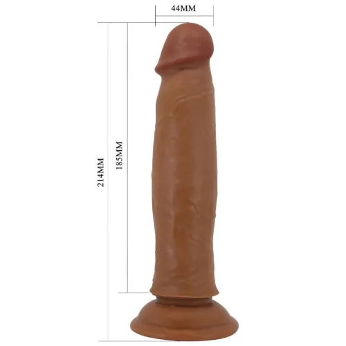 Pretty Love Keon – élethű pénisz 21 cm, barna