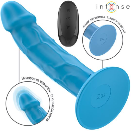INTENSE – valósághű vibrátor 10 rezgésállással, távirányítóval