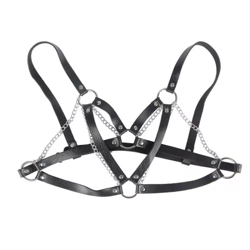 SUBBLIME - fém csattos punk bondage öv, univerzális méret