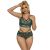 SUBBLIME – elegáns csipkés melltartó és tanga zöldben L/XL