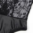 SUBBLIME - érzéki fekete fűző harisnyatartó S/M