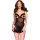 CHILIROSE - érzéki fekete babydoll S/M méretben