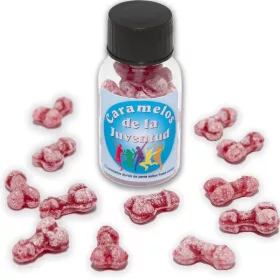   Diablo Picante - 12 db gyümölcsízű intim cukorka pénisz formájú
