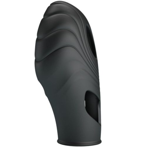 PRETTY LOVE - szilikon ujjvibrátor, elegáns fekete színben