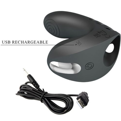 PRETTY LOVE - Camelia ujj vibrátor 7 rezgéssel, fekete