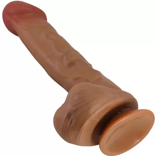 BAILE - realistikus, prémium 26 cm-es dildó őszi árnyalatban