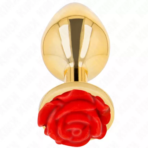 KINK - prémium arany rózsaszín anális plug (L)