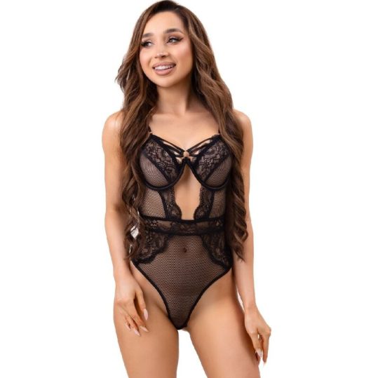 LIVCO CORSETTI FASHION – csipkés Paula body fekete S/M