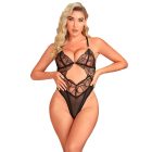 SUBBLIME – áttetsző bodysuit fekete csipkével S/M