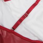 SUBBLIME - bordeaux bőr pántos ruha L/XL méretben