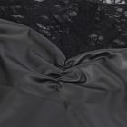 SUBBLIME - fekete csipkés, hosszú ujjú ruha L/XL