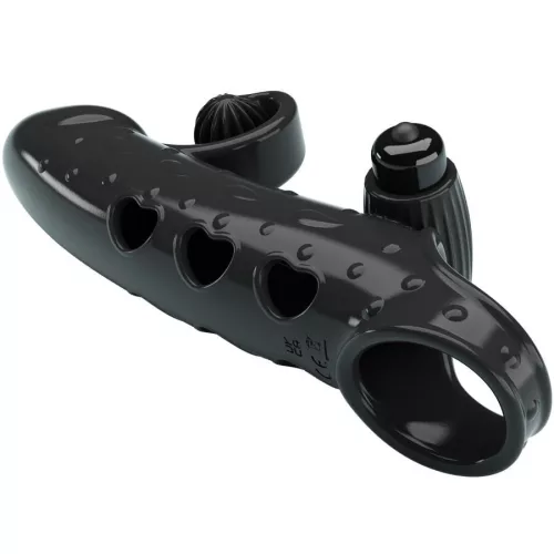 ROMANCE - vibráló pénisz hüvely fekete