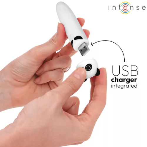 INTENSE - Prémium USB újratölthető vibráló bullet 10 cm