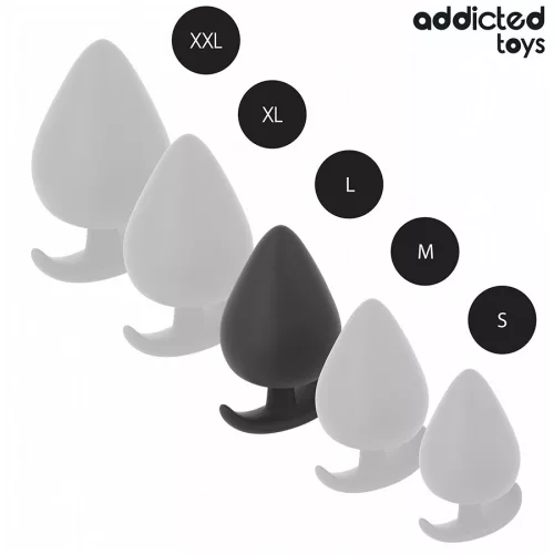ADDICTED TOYS – prémium szilikon anális dugó, L méret, 8 cm