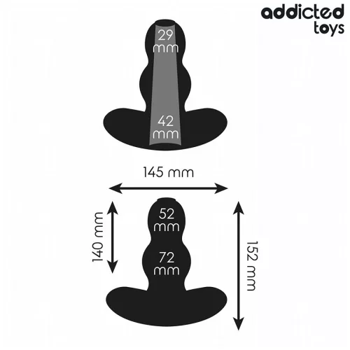 ADDICTED TOYS - XXL üreges szilikon anál dugó 15,2 cm