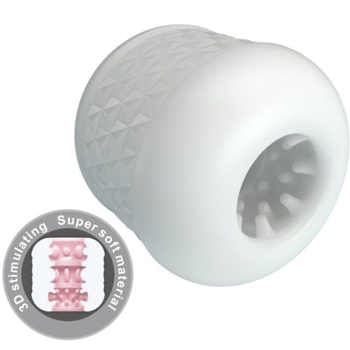 PRETTY LOVE - prémium férfi maszturbátor fehér színben