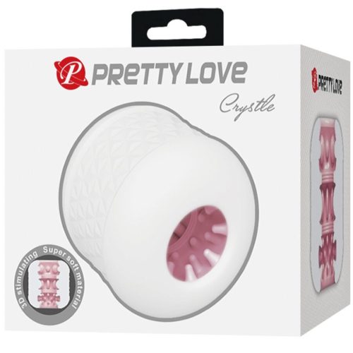 PRETTY LOVE - prémium férfi maszturbátor fehér színben