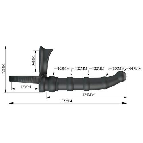 Pretty Love Tatum – vibráló péniszgyűrű dugóval, 10 rezgéssel