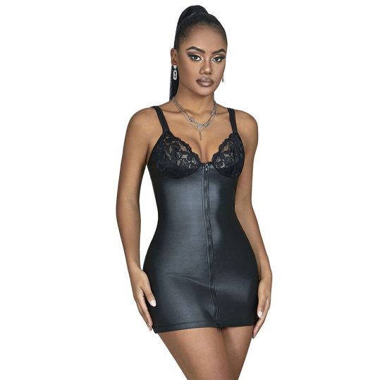 SUBBLIME – fekete bőrdressz S/M méretben