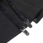 SUBBLIME - Fekete csipkés bőrruha S/M méretben