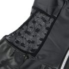 SUBBLIME - cipzáras csipkés bőrdressz fekete L/XL