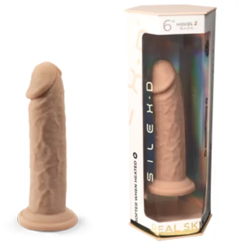 Silexd Dildó Duplarétegű, Termoreaktív Szilikon 15,4 cm hús színű