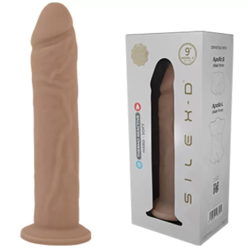 Silexd Dildó Valódi érzet, Mikrohullám melegíthető 22,8 cm bézs