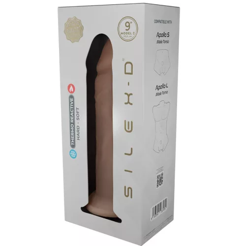 Silexd Dildó Valódi érzet, Mikrohullám melegíthető 22,8 cm bézs
