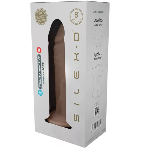 Silexd Dildó Hőre puhább, vízálló 20,6 cm hús színű