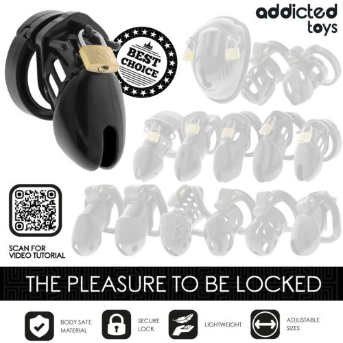 ADDICTED TOYS LOCKED – izgató péniszketrec 10 cm
