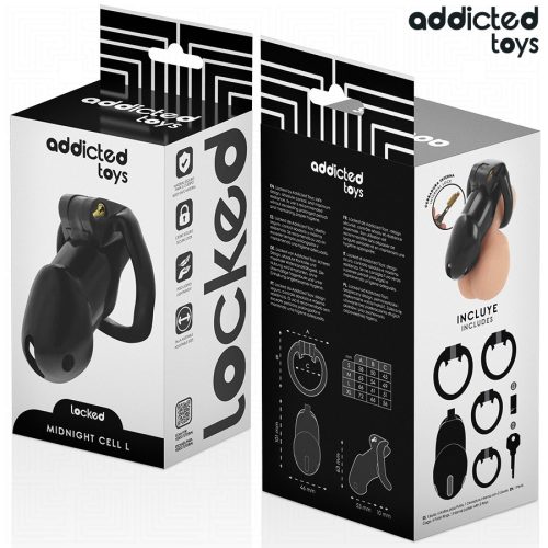 ADDICTED TOYS LOCKED – prémium pénisz ketrec, L méret