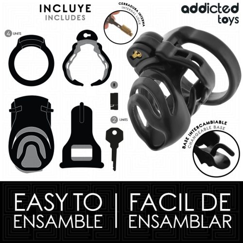 ADDICTED TOYS LOCKED – örök zár pénisz ketrec 9 cm