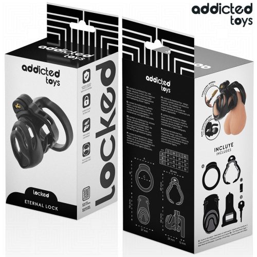 ADDICTED TOYS LOCKED – örök zár pénisz ketrec 9 cm