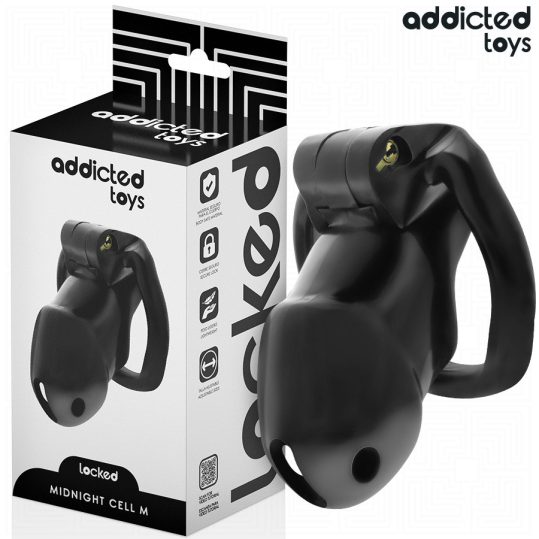 ADDICTED TOYS LOCKED – zárható péniszketrec (M)