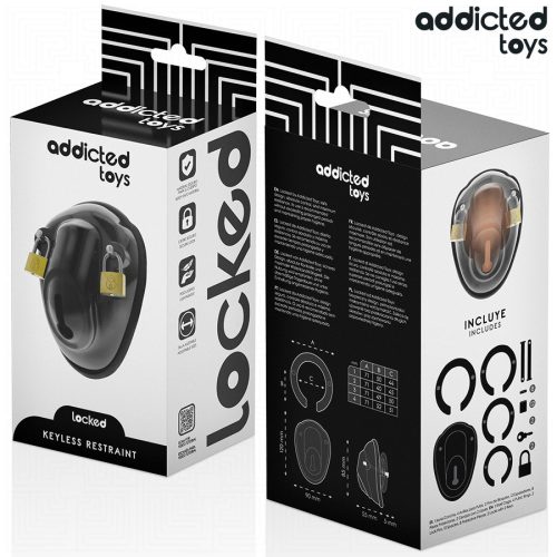 ADDICTED TOYS LOCKED – kulcs nélküli pénisz ketrec 11,5 cm