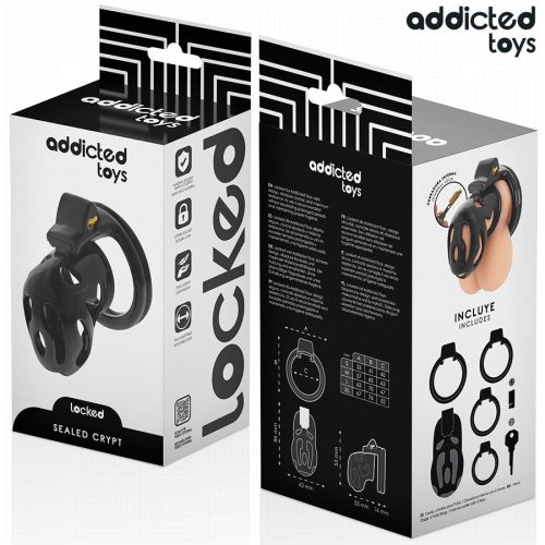 ADDICTED TOYS LOCKED – zárható péniszketrec 8 cm