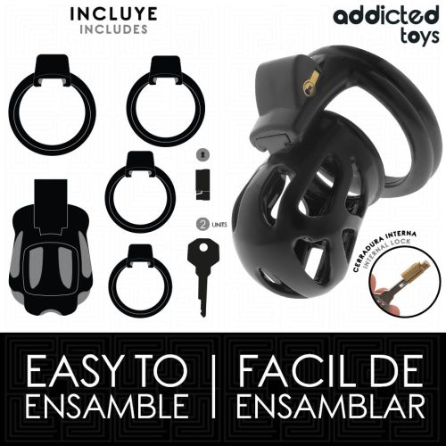ADDICTED TOYS LOCKED – csendes péniszketrec 7,5 cm