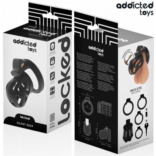 ADDICTED TOYS LOCKED – csendes péniszketrec 7,5 cm