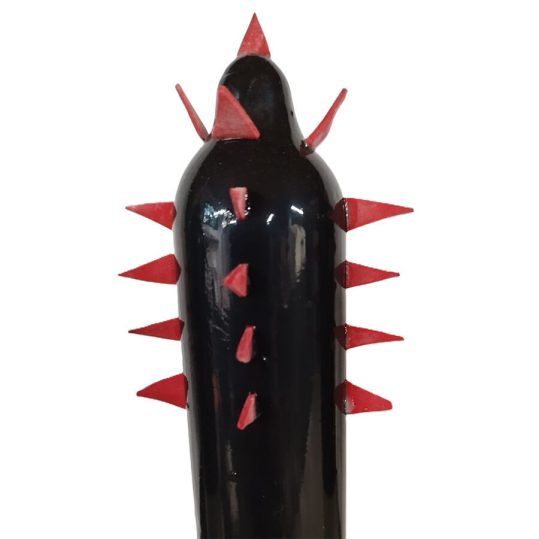CONDOMERIE – kézzel festett XL méretű óvszer, fekete kaktusz
