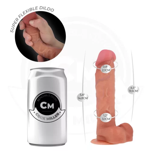 Cock Miller – hiperrealisztikus, hajlítható 14,8 cm dildó