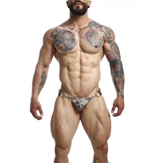MOB - prémium szürke jockstrap egy méretben