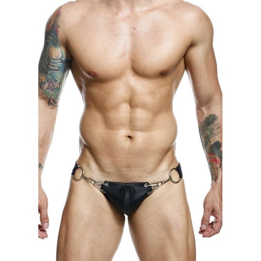 MOB DNGEON – fekete nyomásos jockstrap egy méretben