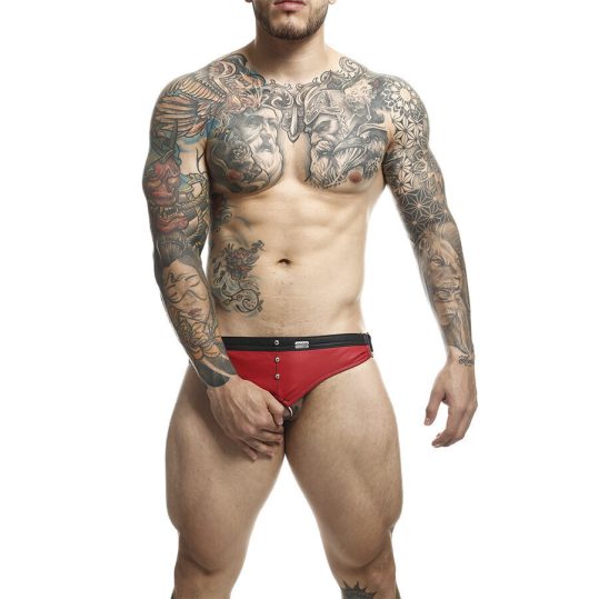 MOB – piros jockstrap és péniszgyűrű egy méretben